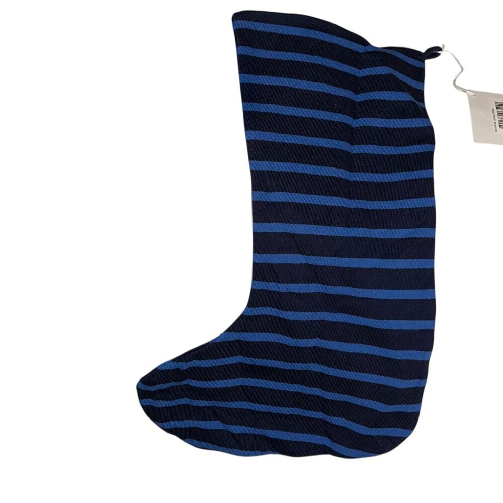 Serena & Lily Navy & light Blue Jersey stripe French Breton Nautical Christmas